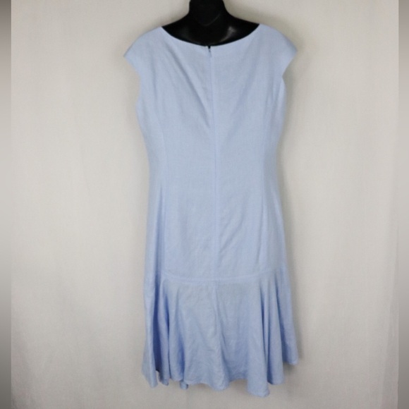 ANNE KLEIN Baby Blue Bib Dress - Picture 6 of 13